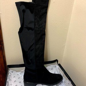 Simply Vera Black Suede Riding Boots